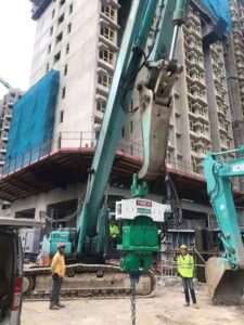 Excavator Mounted Vibratory Hammer
